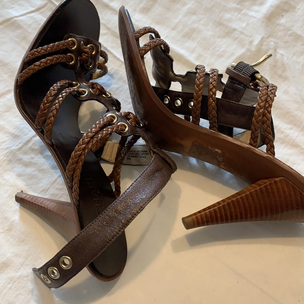 🔥MK Brown Leather Sandal🔥